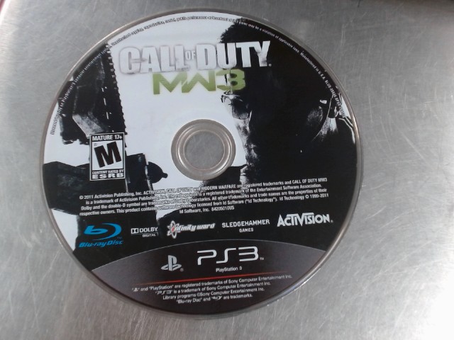 Ps3 call of duty mw3 no case