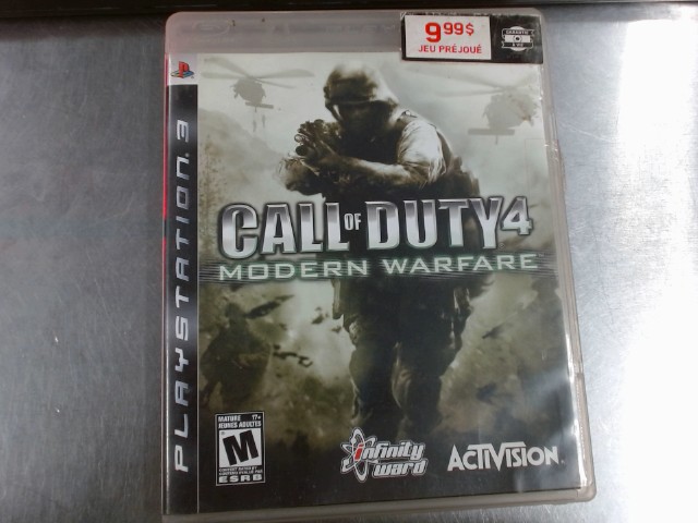 Ps3 call of duty 4 modern warefare