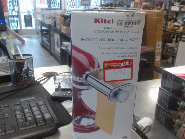 Stand mixer attachement pasta roller