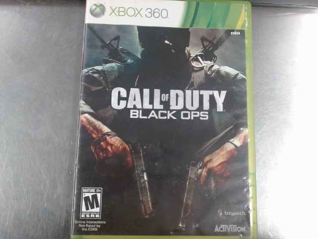 X360 call of duty blackops