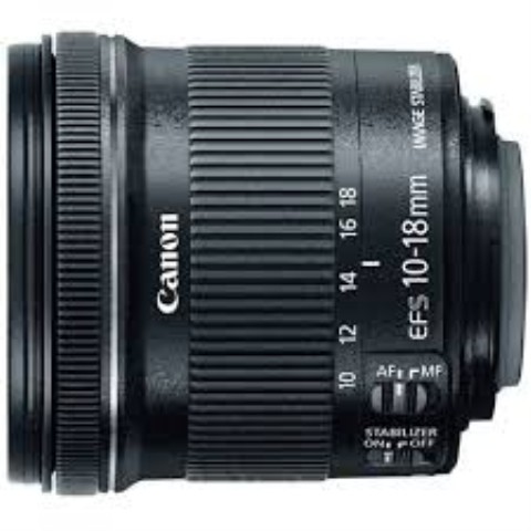 Lens canon efs 10-18mm f/4.5-5.6 is stm