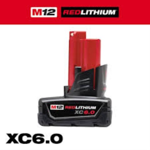 Battery 6.0ah milwaukee m12