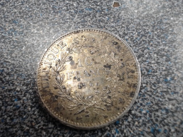 10 francs de 1966 de france en argent