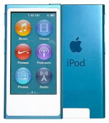 Ipod nano 7th gen 16gb blue