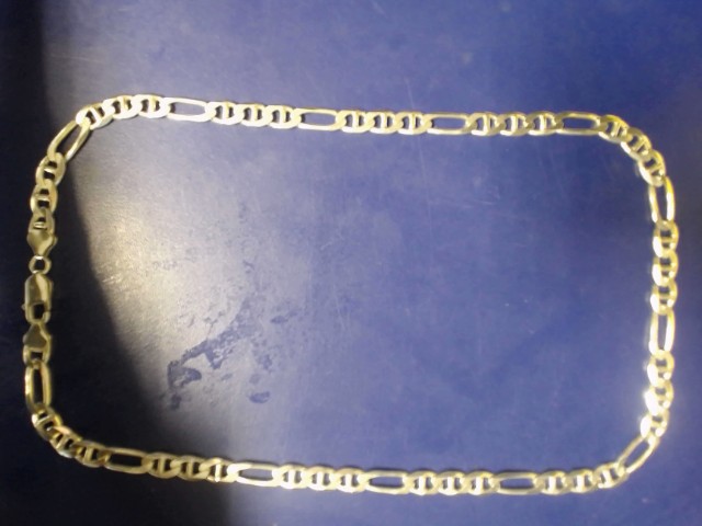 Chaine en argent 21 pouces 6.6-7mm large