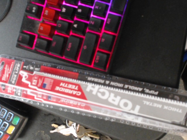 Pk single sawzall blade 9'' thick metal