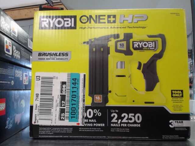 Brad nailler 18ga ryobi neuf en boite