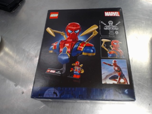 Iron spider-man bust lego neuf