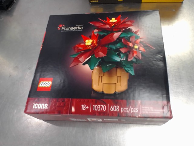 Poinsettia lego flowers
