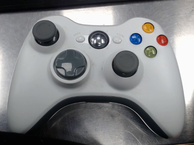 Manette xbox 360 blanche avec batteries