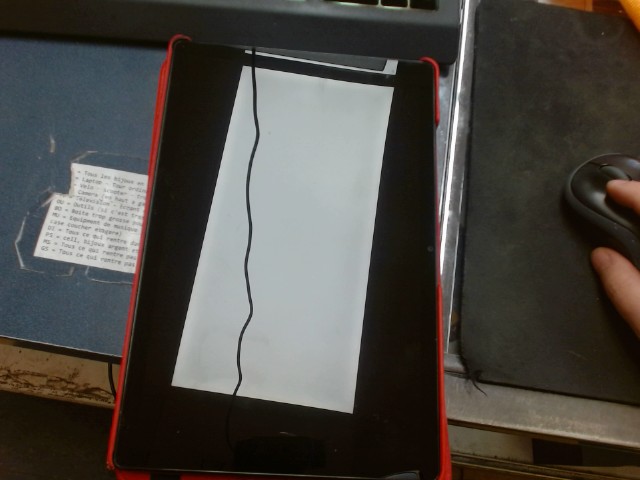 Tablette a8 gris avec case rouge ps-s