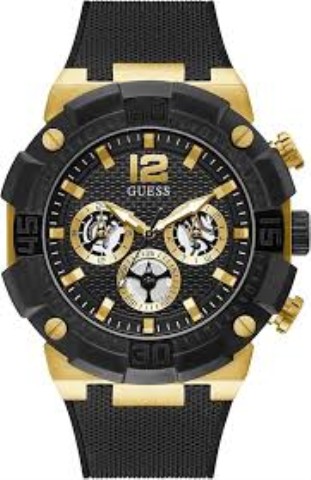 Montre guess noir et or