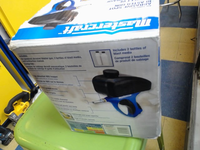 Abrasive spot blaster gun