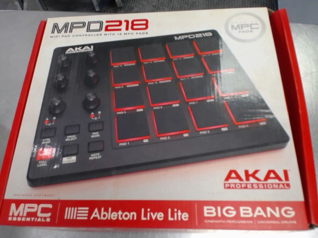 Midi pad controller with 16 mpc pad