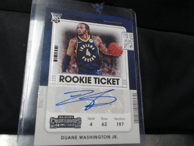 Rookie ticket duane washington jr sign�e