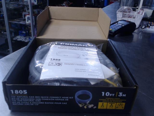 Kit de tuyau pour gaz naturel 1/2''