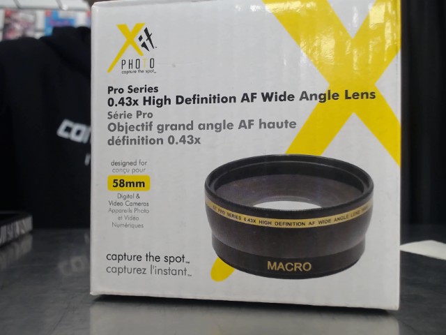 Lentille 0.43x grand angle af haute defi