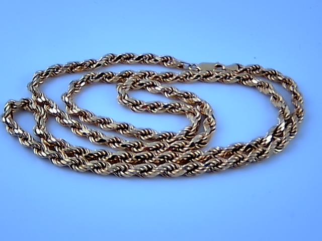 CHAINE TORSADE EN OR 10KT