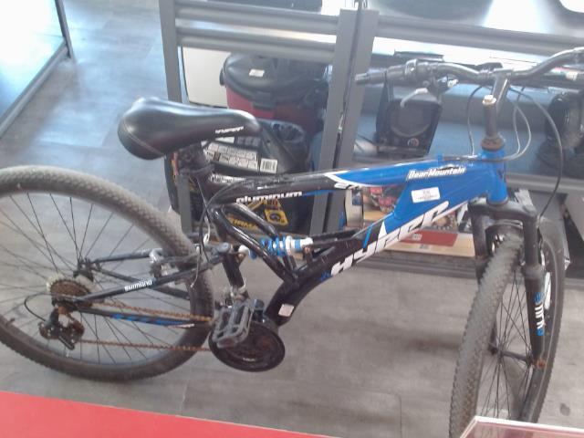 Velo de montagne noir et bleu roues 27.5