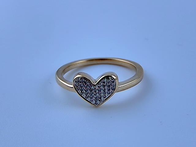 BAGUE EN OR 14KT AVEC DIAMANTS
