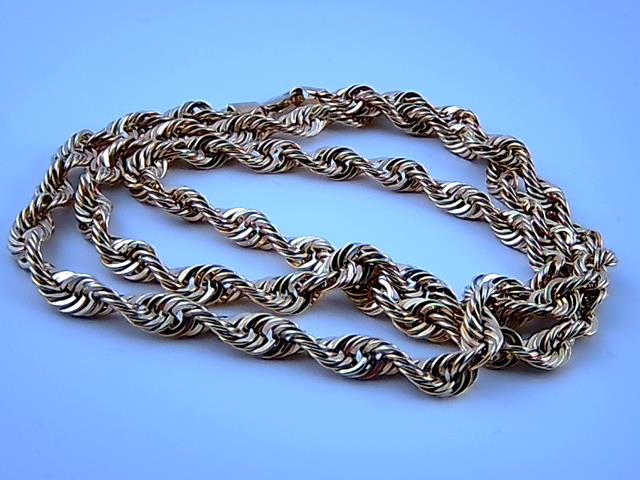 CHAINE TORSADE  EN OR 10KT