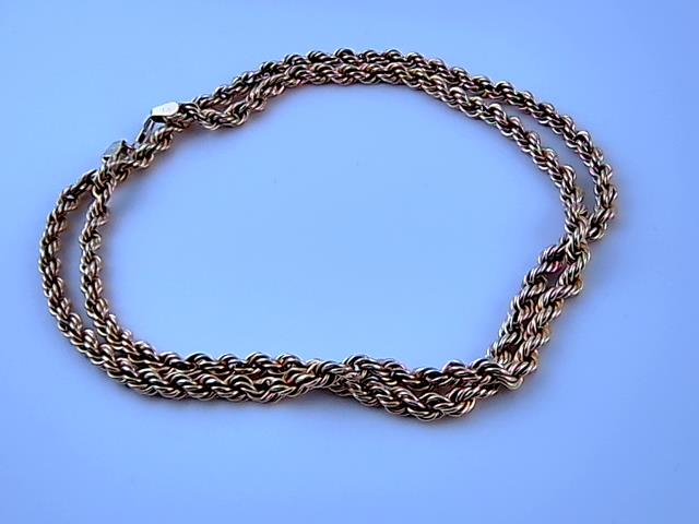 CHAINE TORSADE  EN OR 10KT