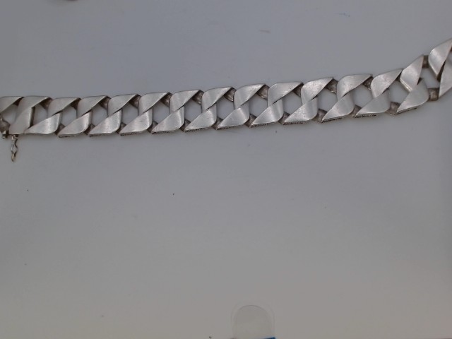 Bracelet en argent rectagular link