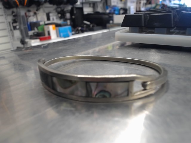 Bracelet argent avec marbre dedans