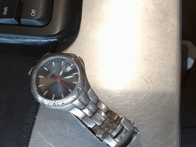 Gray waych with black dial