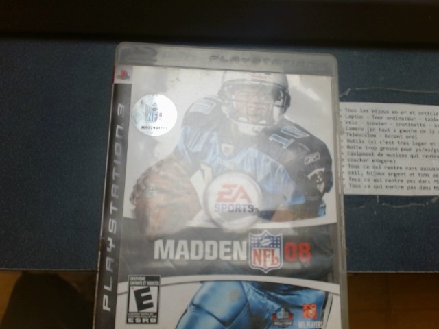 Madden nfl 08 on ps3