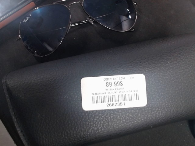 Rayban aviator sunglasses with case