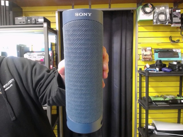 Haut-parleur bluetooth bleu