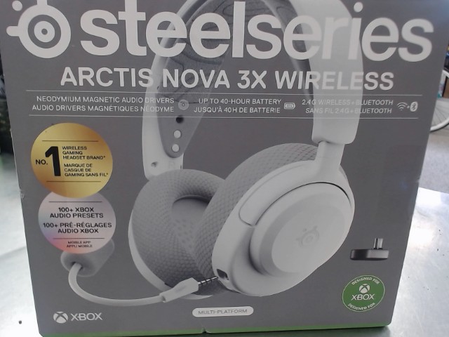 Casque gaming blanc neuf en boite