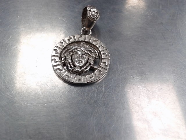 Breloque silver tete medusa