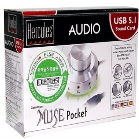 Hercules muse pocket usb audio card new