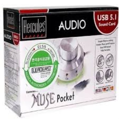 Hercules muse pocket usb audio card new