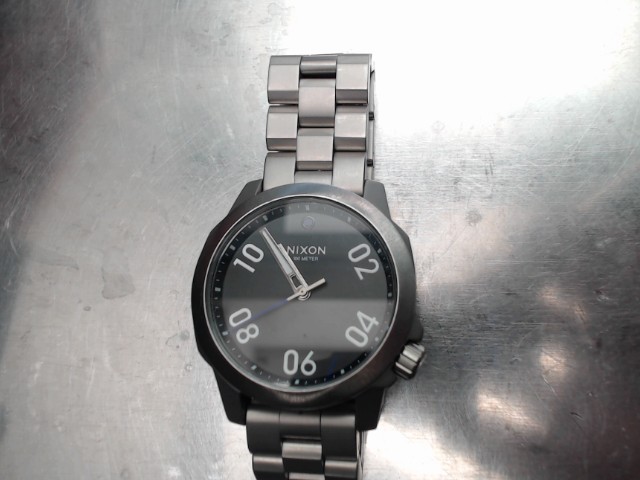 Montre stainless aiguille mauve