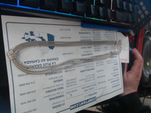 Chain en argent rope triple