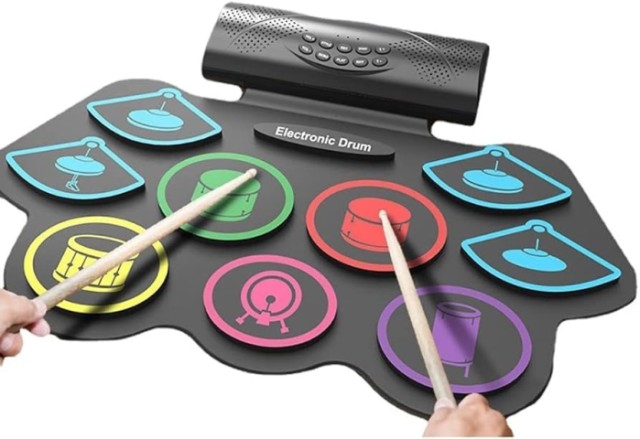 Flexible silicon electronic drum