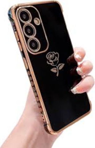 Samsung s23 fe case noir et or