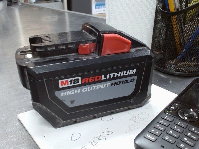 Batt milwaukee m18 12ah