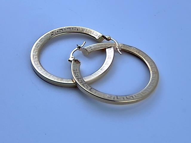 BOUCLES D OREILLES EN OR 10KT