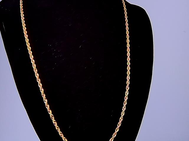 CHAINE TORSADE EN OR 10KT