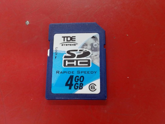 Carte sdhc 4go