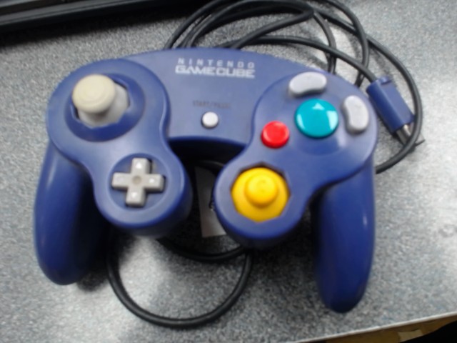Gamecube controller bleu