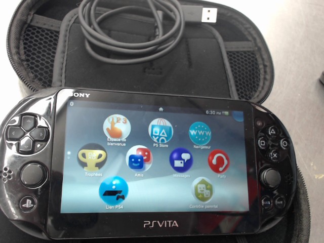 Ps vita slim noire + case + fils