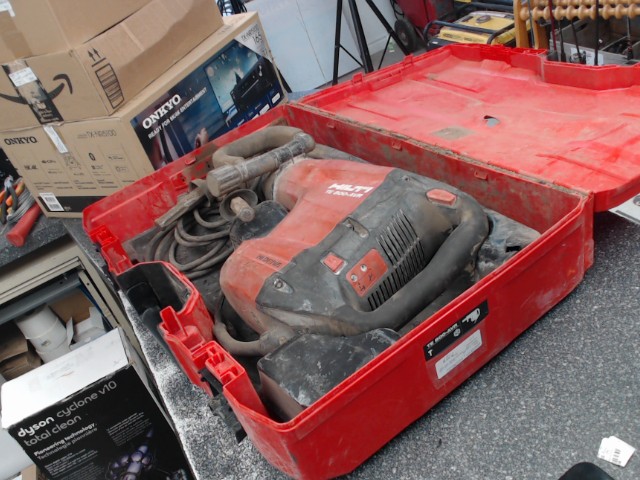 Electric demolition hammer with case