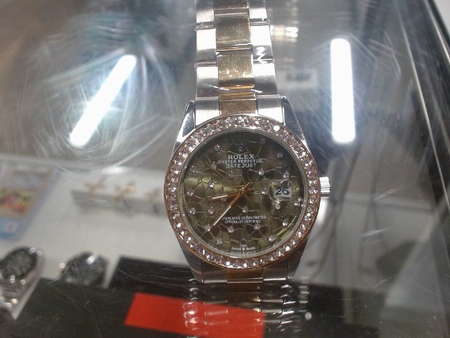 Fake rolex datejust 2 tone green dial