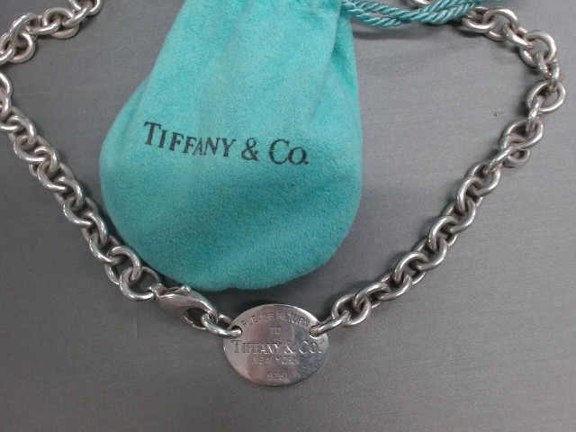Choker tiffany argent