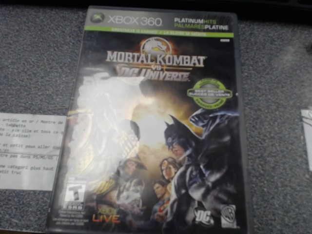 Mortal kombat vs dc universe
